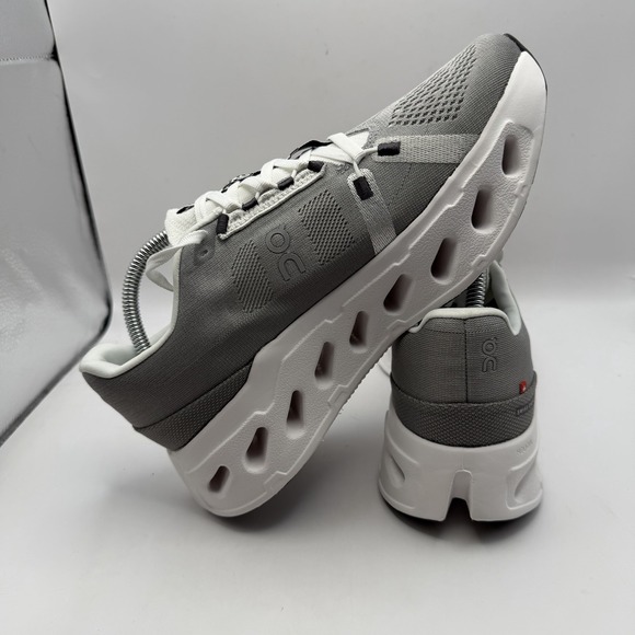 On Cloudeclipse Women's Size 9.5 Gray Alloy/White Running Shoes New - Picture 4 of 9